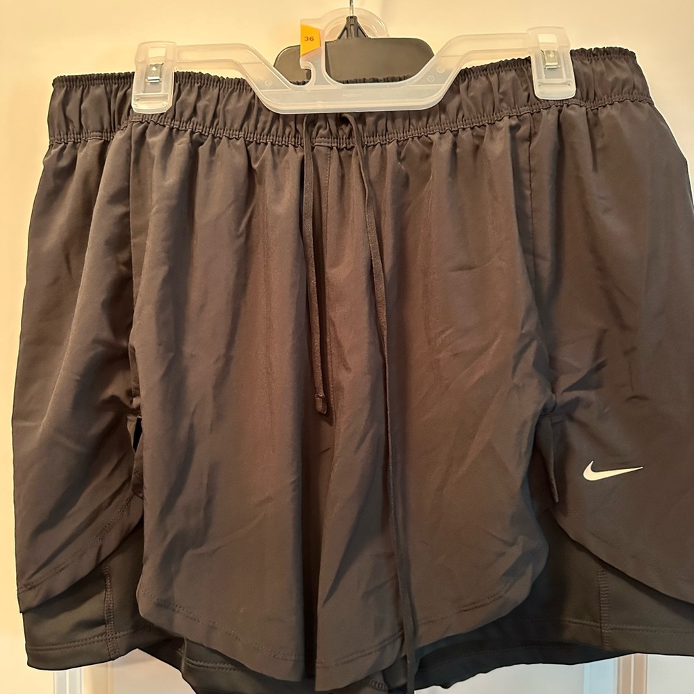 Black Nike running shorts with liner size 1x